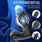 Inflatable Prostate Massager: 10 Vibration Modes, Heating & Remote-Controlled Expansion