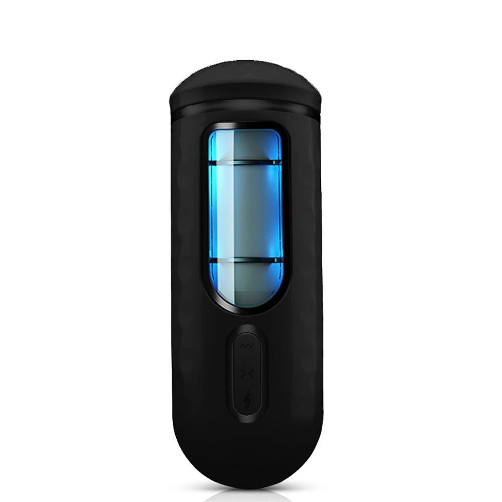 Colorful Lights Telescopic Vibration Moan Masturbation Cup