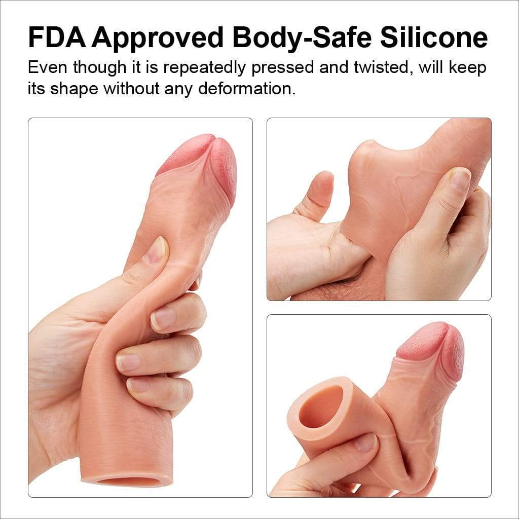 6.8 Inch Realistic Penis Extension Sleeve