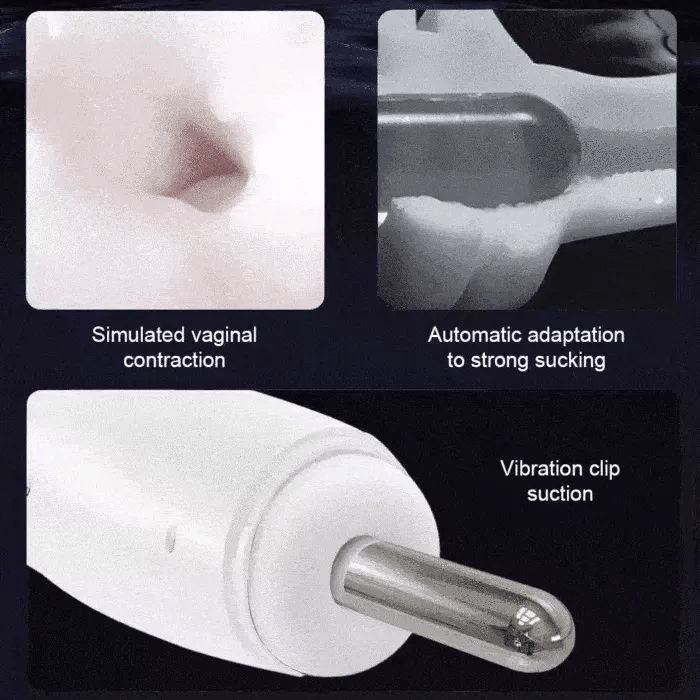 Automatic 7 Sucking and 7 Vibrating Male Masturbator