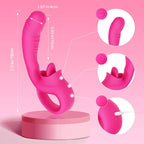 G-spot vibrator offers 10 licking and vibration patterns for women