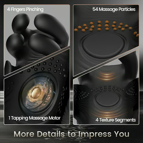 Evans - Automatic 10 Finger Pinchin & Tapping for Massage Therapy Penis Vibrator