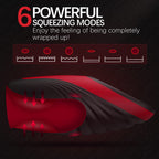 107℉ Male Masturbator Stroking Toys with 9 Vibrating & 6 Squeezing Modes