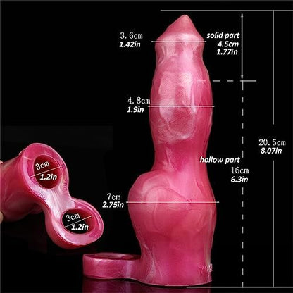 Male Penis Sleeve Enlarger – Soft Silicone Extension Sleeve with Cock Ring, 1.77in Solid Length