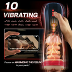 CLIMBER - Lifelike Automatic 5 Thrusting 10 Vibrating Vocable Masturbation Cup