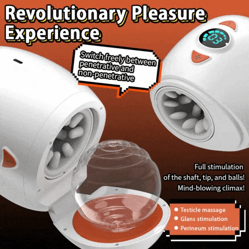 Ball Massage Focus Testicle & Glans Stimulation Electric Male Masturbator