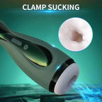 Dark_Green 6 Powerful Vibrating Modes Hands Free Masturbator