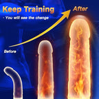 2-in-1 Male Vibrator & Masturbator - 10 Powerful Vibrations for Penis Training & Stimulation