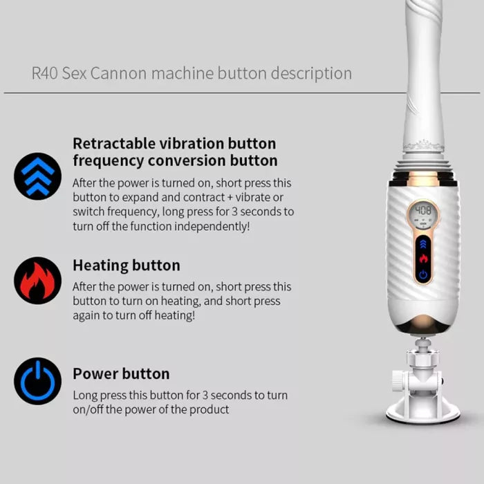 R40 Remote Control Automatic Thrusting Sex Machine Gun