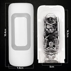 3D Transparent Channel Vacuum Suction Masturbator